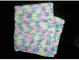 Preemie/Doll Blanket, hand-crocheted