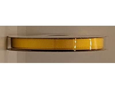 Ribbon, Grosgrain 1/4 inch wide - Yellow